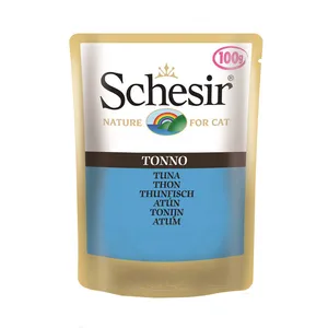 پوچ گربه شسیر مدل Pouch Tuna-51010 با طعم ماهی تن وزن 100 گرم