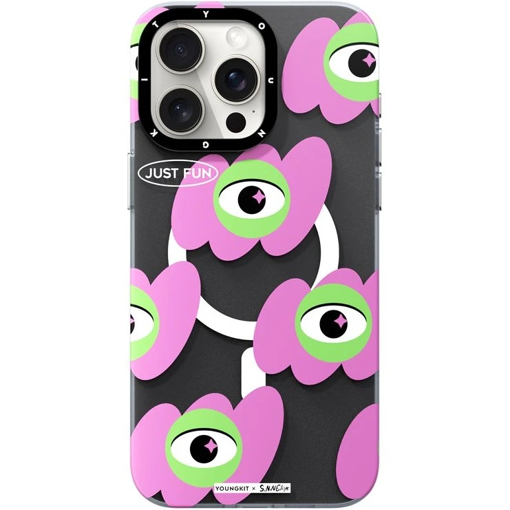 کاور یانگ کیت مدل colorful eyes مناسب برای گوشی موبایل اپل iphone 15 pro max