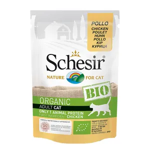 پوچ گربه شسیر مدل Pouch BIO Chicken-44201 با طعم فیله مرغ وزن 85 گرم