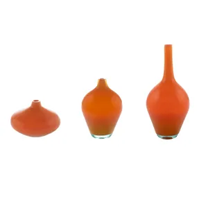 گلدان شیشه ای طرح سالونگ مجموعه 3 عددی