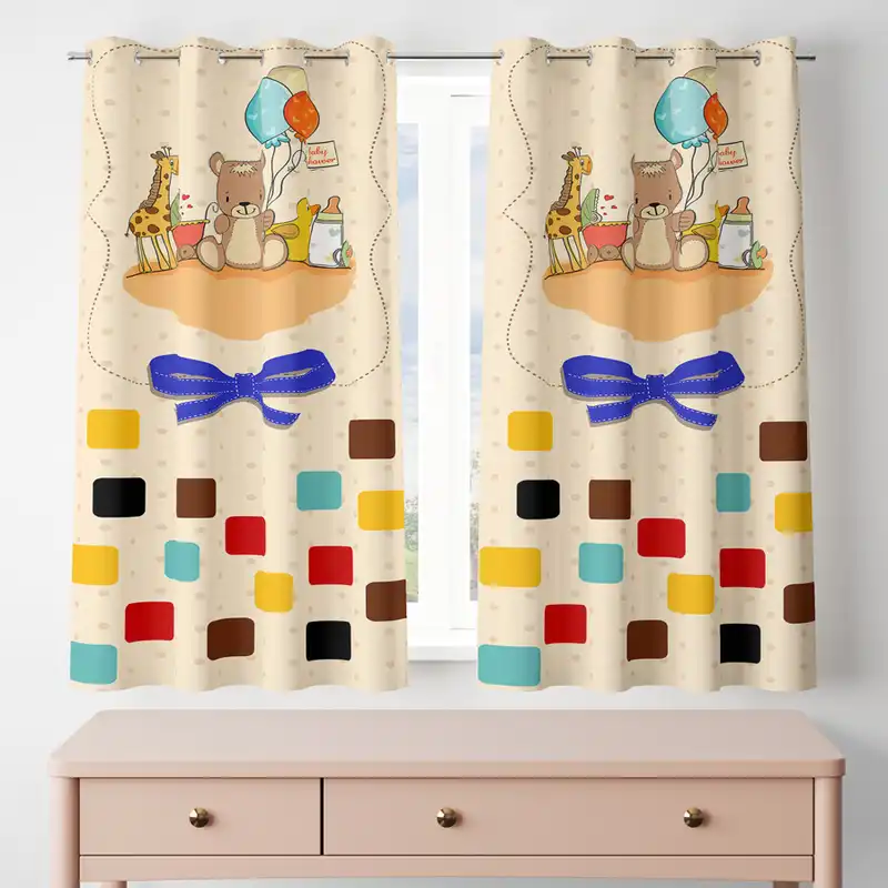 پرده مدل پانچی کد 7948 سایز 200x140 سانتی متر