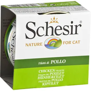 کنسرو غذای گربه شسیر مدل Chicken Fillets-50129 با طعم فیله مرغ وزن 85 گرم