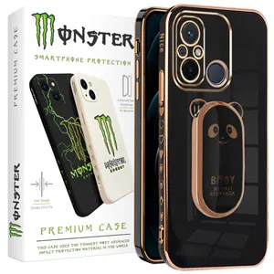 Terrific monster cover suitable for Xiaomi Redmi 12C mobile phone with holder base