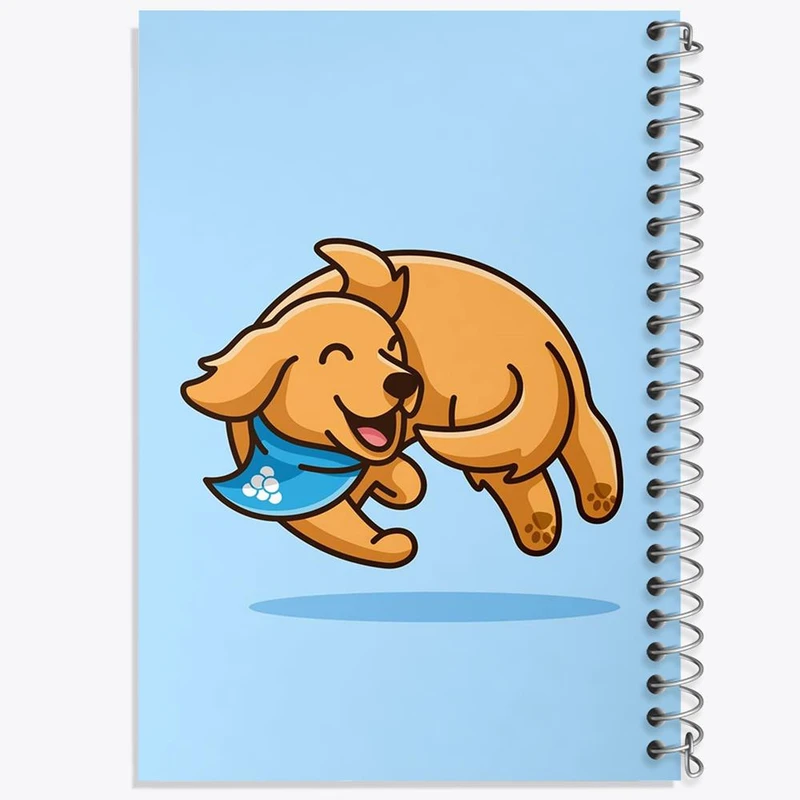 دفتر مشق 100 برگ خندالو طرح سگ کد 28282