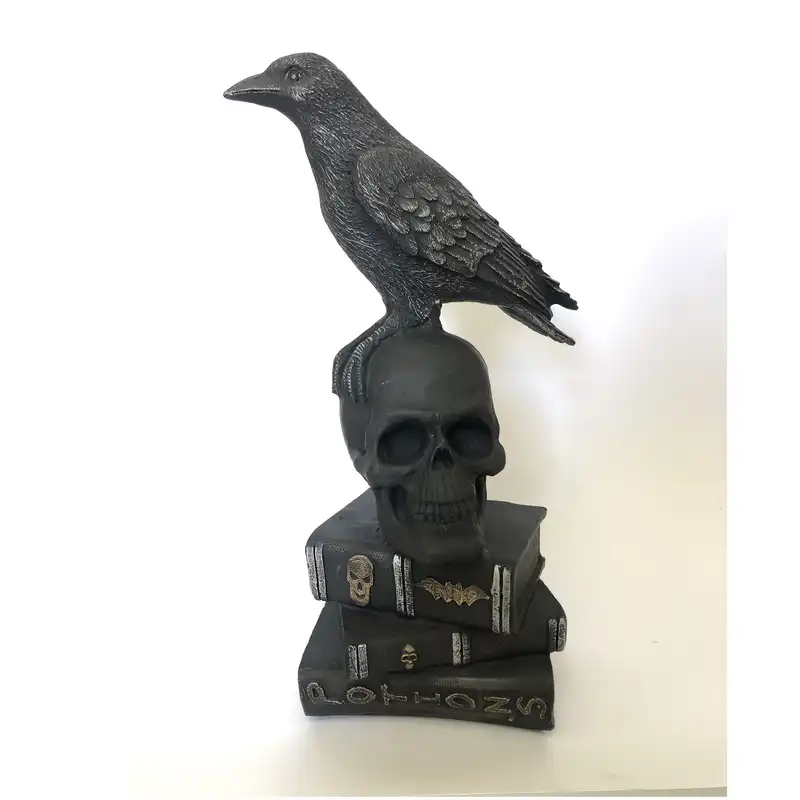 مجسمه طرح كلاغ و كتاب