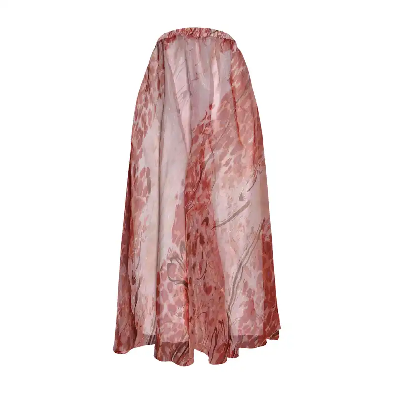 دامن کلوش زنانه مدل H1 رنگ قرمز