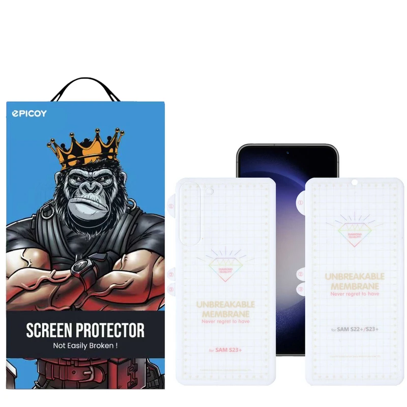محافظ صفحه نمایش اپیکوی مدل Hydrogel مناسب برای گوشی موبایل سامسونگ Galaxy S23 Plus به همراه محافظ پشت گوشی