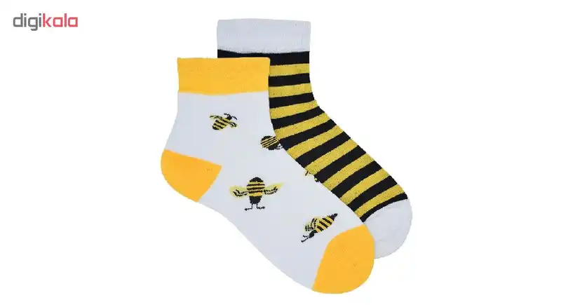 جوراب بچگانه طرح زنبور مدل pa-ara