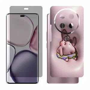 Glass Together model privacy screen protector suitable for Honor X9c mobile phone with back cover sticker