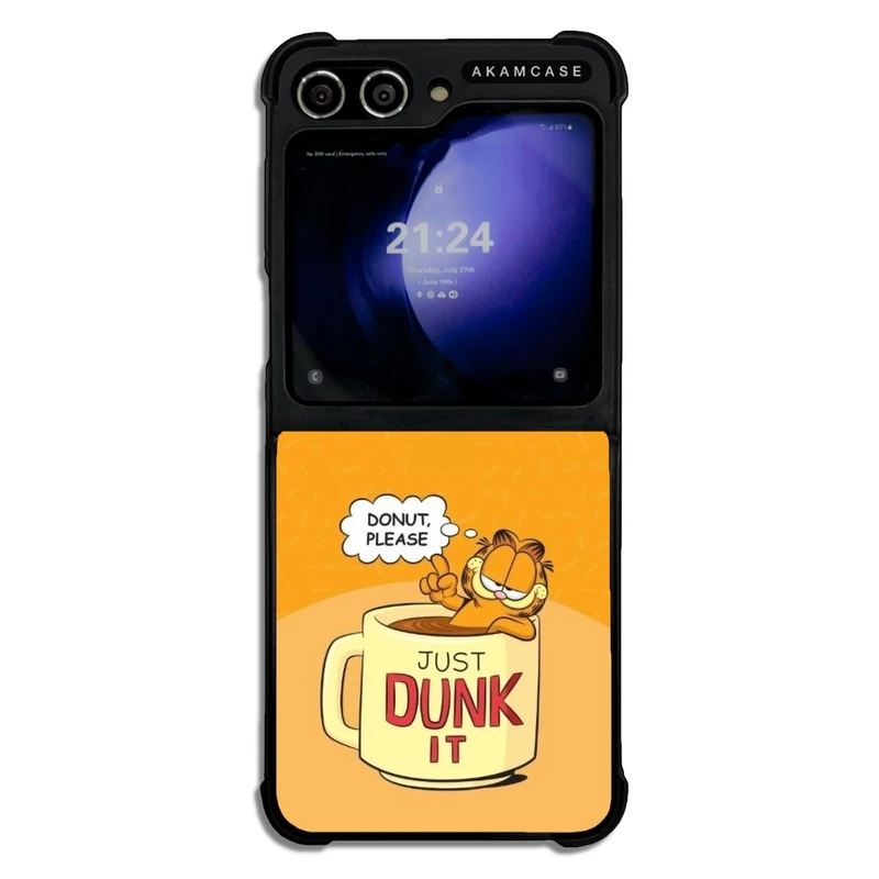 کاور آکام مدل AMC-WSGZFLIP5-GARFIELD13 مناسب برای گوشی موبایل سامسونگ Galaxy Z Flip 5
