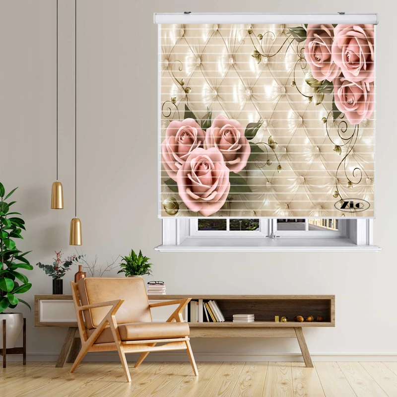 پرده زبرا زیو مدل 3D1101 سایز 150x150 سانتی متر