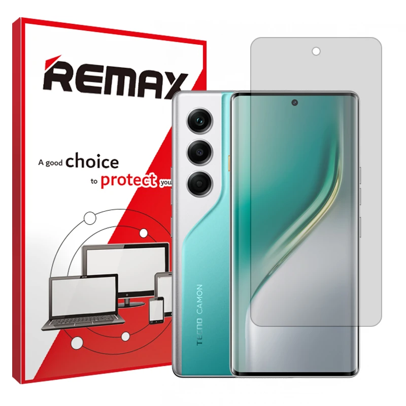 محافظ صفحه نمایش شفاف ریمکس مدل هیدروژلی مناسب برای گوشی موبایل تکنو Camon 40 Pro