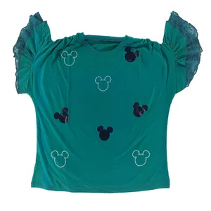 بلوز آستین کوتاه زنانه مدل میکی موس