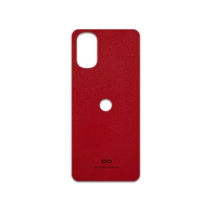 MAHOOT Red-Leather Cover Sticker for Motorola Moto G22