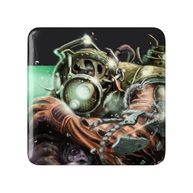 مگنت خندالو طرح بازی بایوشاک (Bioshock) مدل مربعی کد 31367
