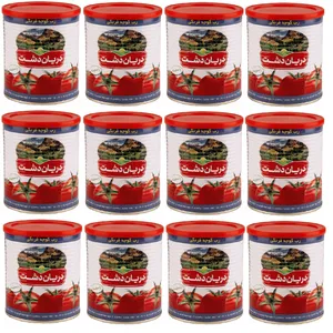 رب گوجه فرنگی دریان دشت - 800 گرم بسته 12 عددی