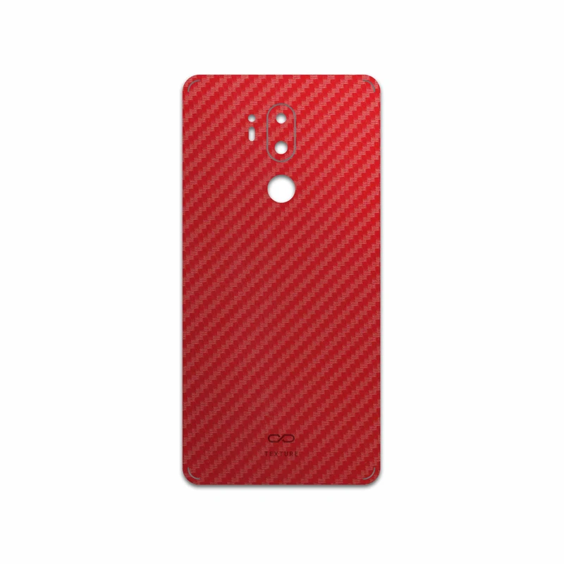برچسب پوششی ماهوت مدل Red-Fiber مناسب برای گوشی موبایل ال جی G7 PLUS THINQ