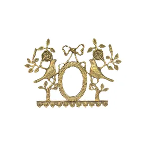 جاکلیدی دیواری برنجی مدل آینه ای