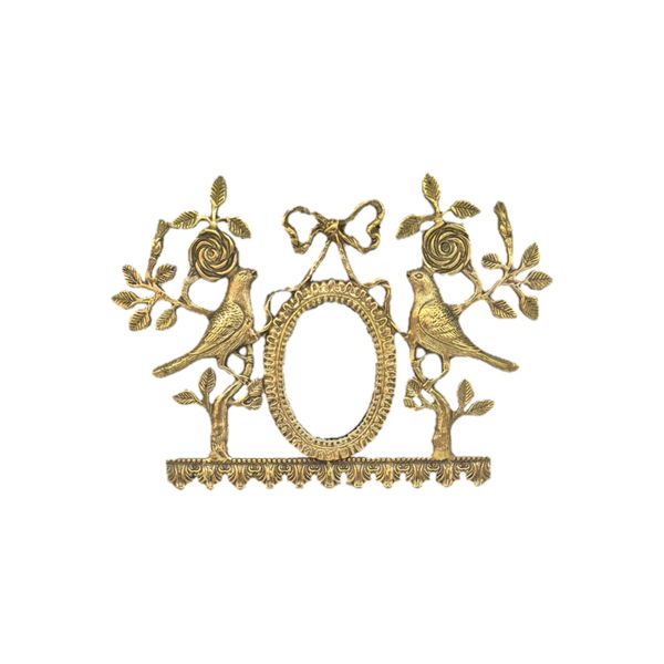 جاکلیدی دیواری برنجی مدل آینه ای