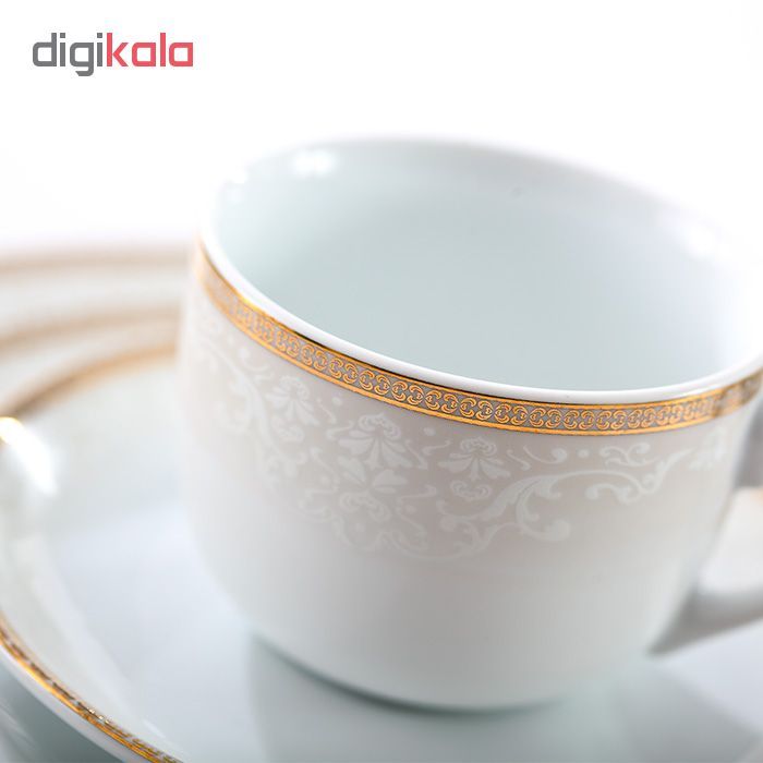 سرویس چای خوری 12 پارچه چینی زرین ایران سری ایتالیا اف مدل ریوا درجه عالی main 1 1