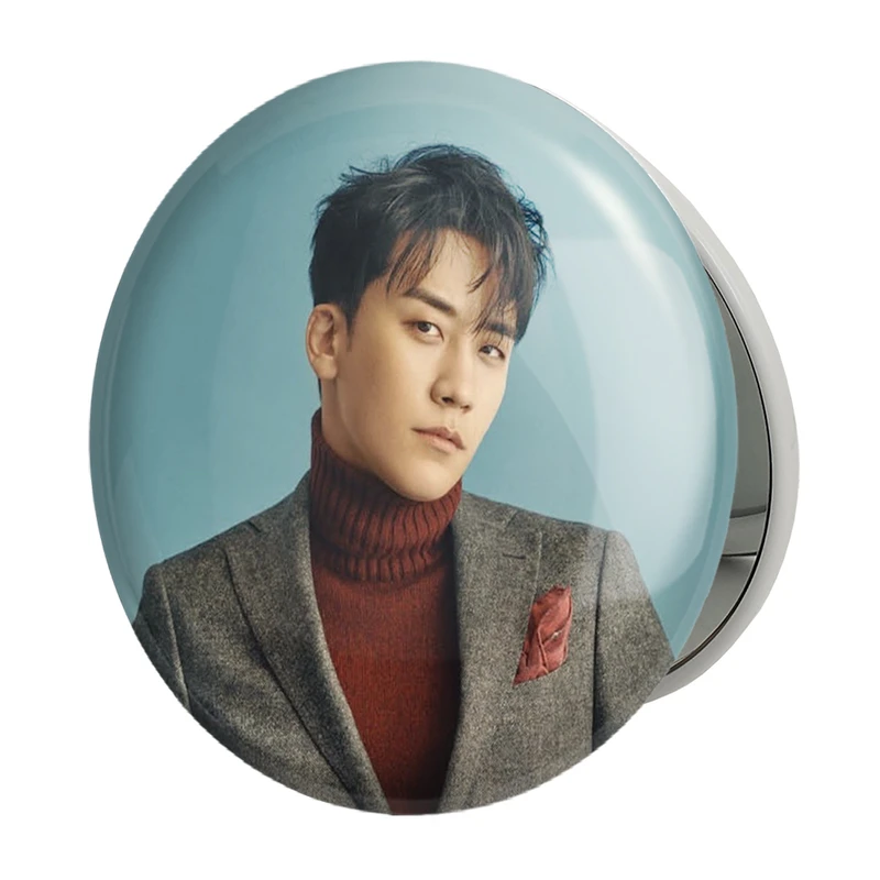 آینه جیبی خندالو طرح سونگری گروه بیگ بنگ BIGBANG مدل تاشو کد 12562 