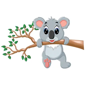 استیکر  دیواری  ژیوار طرح کوالای مهربان