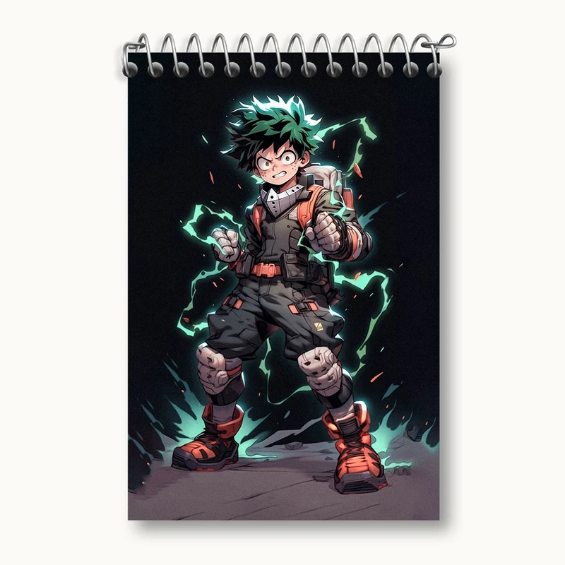 دفتر یادداشت 50 برگ خندالو مدل انیمه آکادمی قهرمان من کد F2839