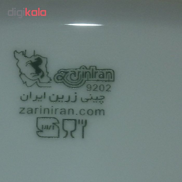 سرویس چای خوری 12 پارچه چینی زرین ایران سری ایتالیا اف مدل ریوا درجه عالی