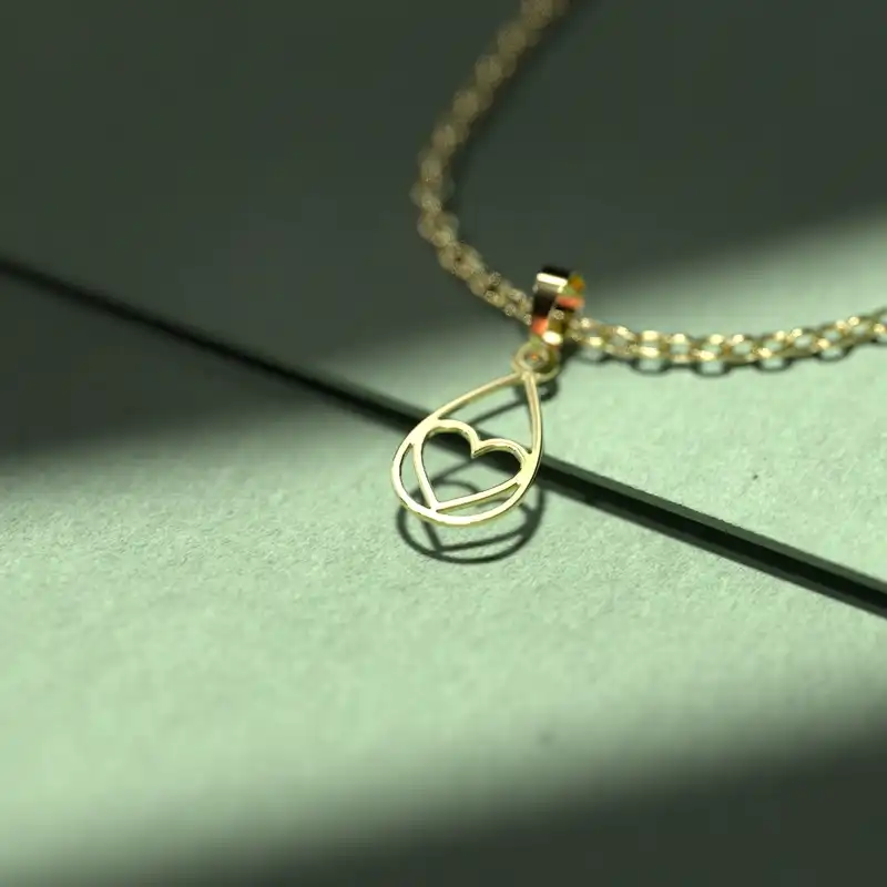 گردنبند طلا 18 عیار زنانه مدوپد مدل هندسی کد CA10232