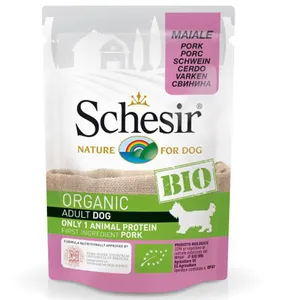 پوچ سگ شسیر مدل Pouch BIO Pork-74307 با طعم فیله گراز وزن 85 گرم