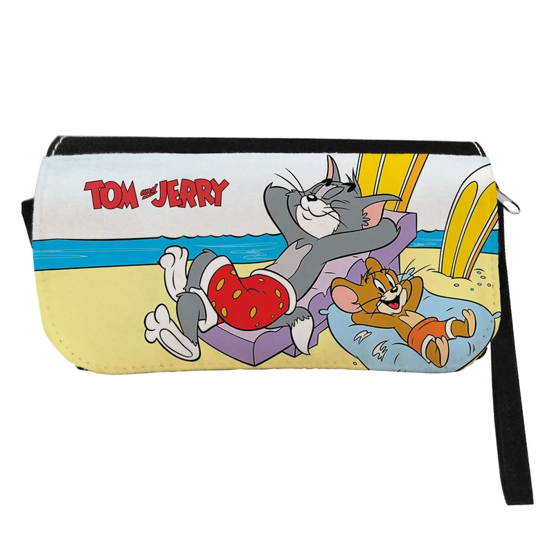 	 جامدادی مدل دوزیپ طرح تام و جری کد NI1209