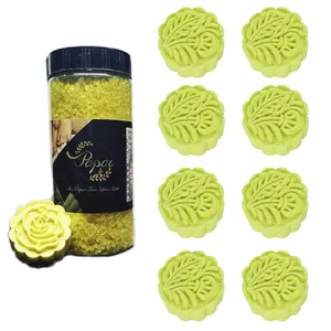 کوکتل پدیکور پپر مدل لیمو وزن 50 گرم بسته 9 عددی به همراه نمک حمام وزن 900 گرم