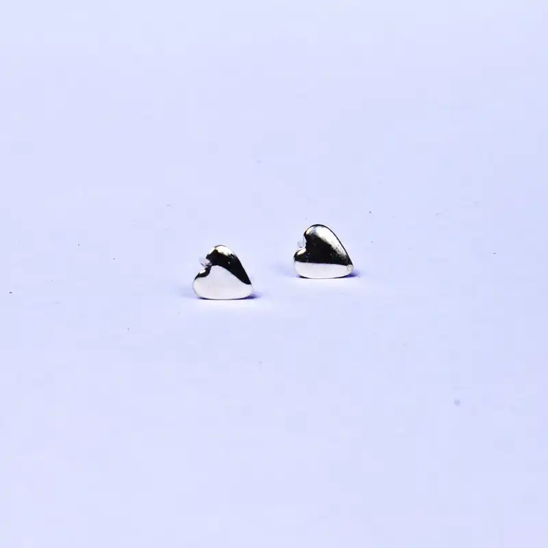 گوشواره نقره زنانه مدل قلب G003