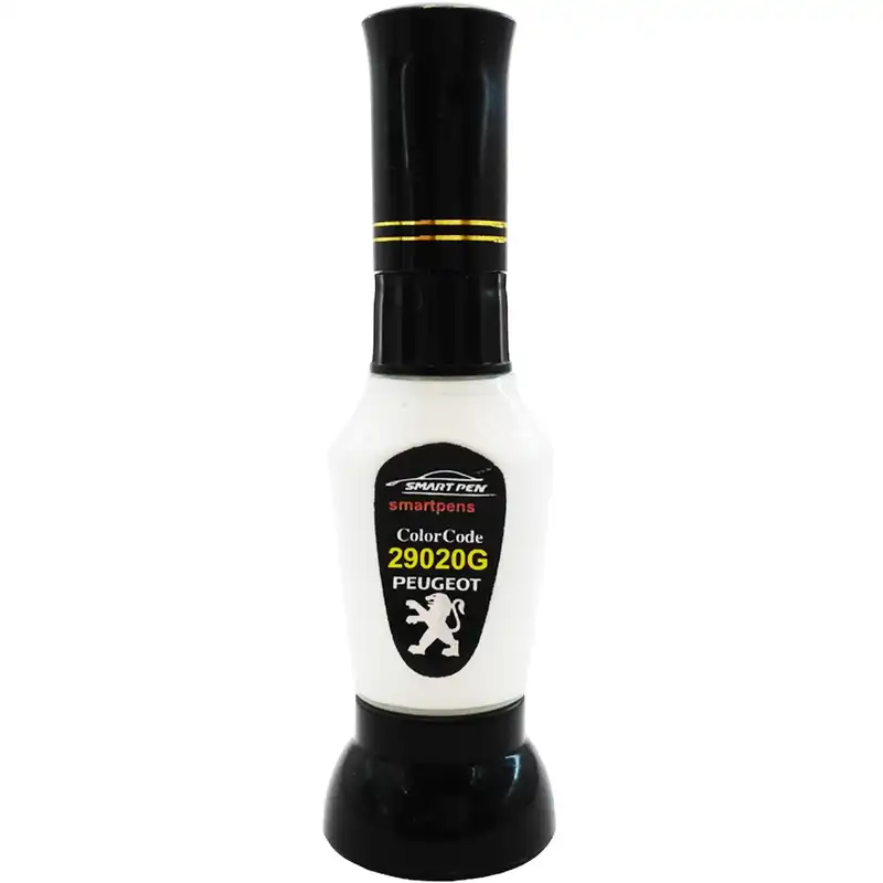 قلم خشگیر بدنه خودرو اسمارت پن رنگ سفید پژو کد 29020G حجم 15 میلی لیتر