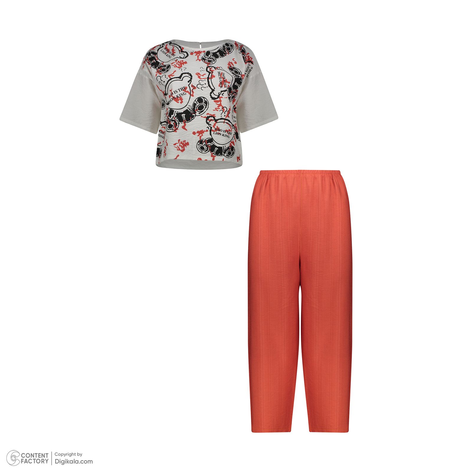 ست تی شرت و شلوار دخترانه مون‌سا مدل خرس کد 02 -  - 7