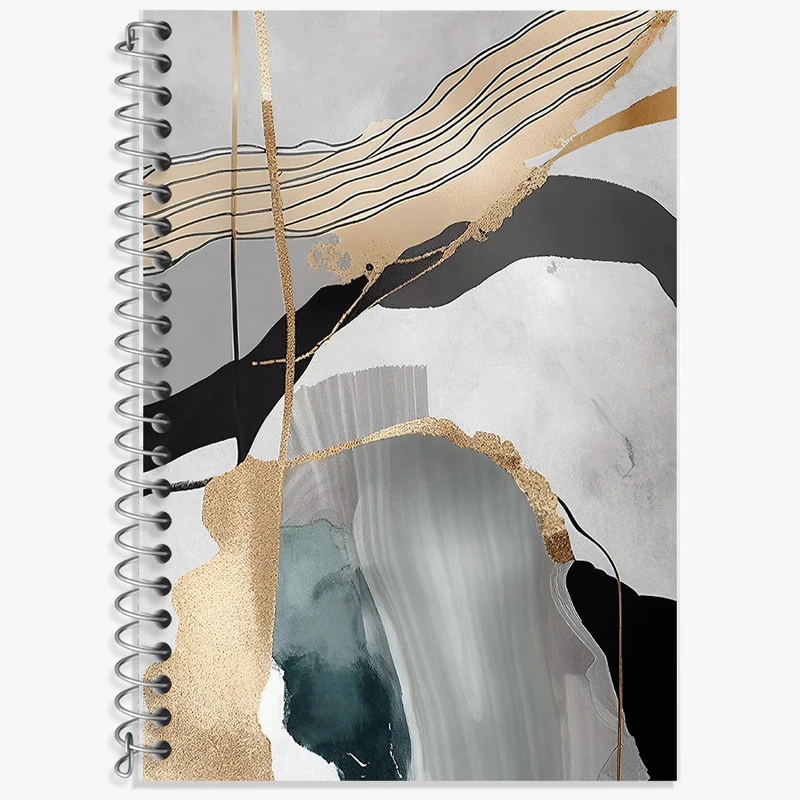 دفتر زبان 50 برگ خندالو مدل سه خط طرح دکوراتیو (decorative) کد F1930