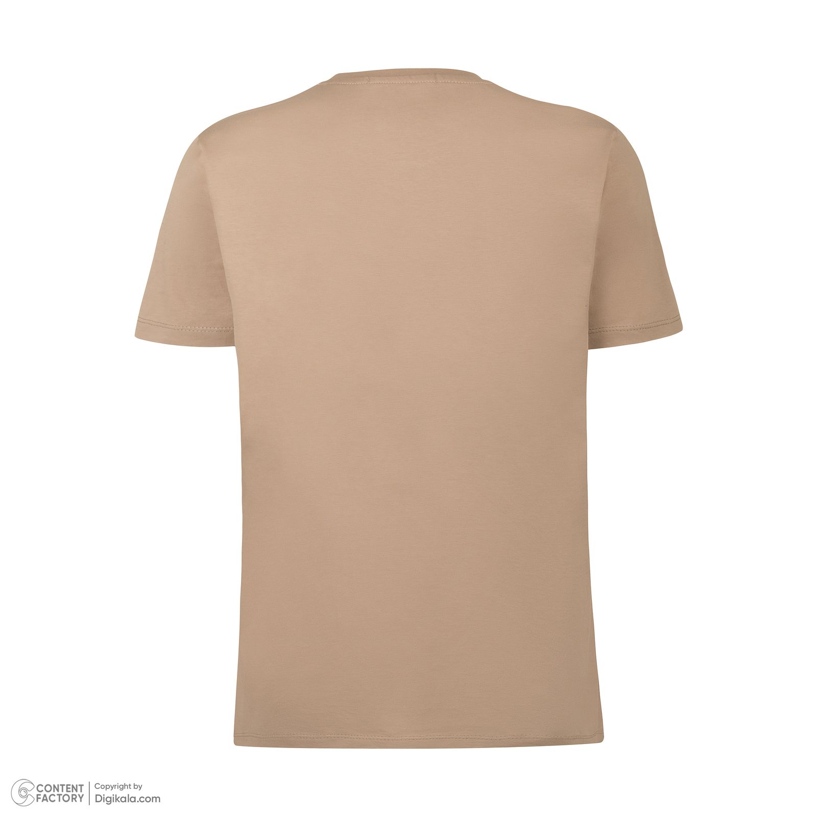 تی شرت آستین کوتاه مردانه باینت مدل 766-3 رنگ کرم -  - 5