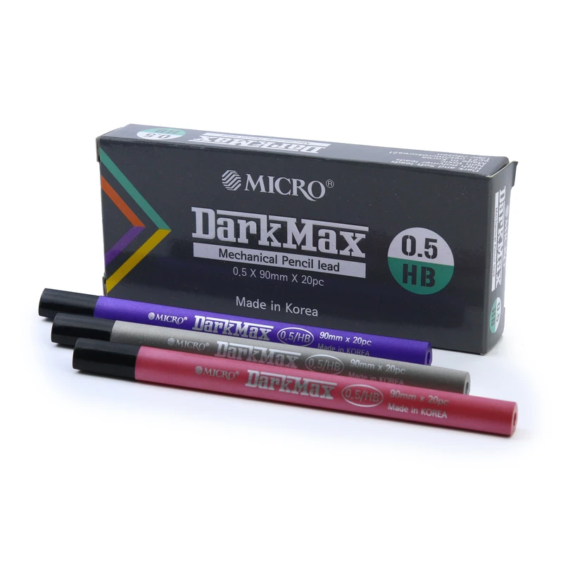 نوک مداد نوکی میکرو مدل DarkMax قطر نوشتاری 0.5 میلی متر بسته 12 عددی