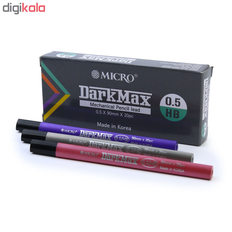 نوک مداد نوکی میکرو مدل DarkMax قطر نوشتاری 0.7 میلی متر بسته 12 عددی نوک مداد نوکی میکرو مدل DarkMax قطر نوشتاری 0.7 میلی متر بسته 12 عددی
