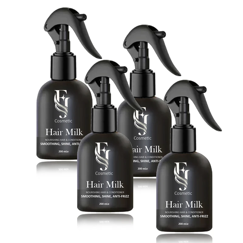 اسپری صاف کننده و ضد وز مو افجه مدل HAIR MILK04 حجم 200 میلی لیتر مجموعه 4 عددی