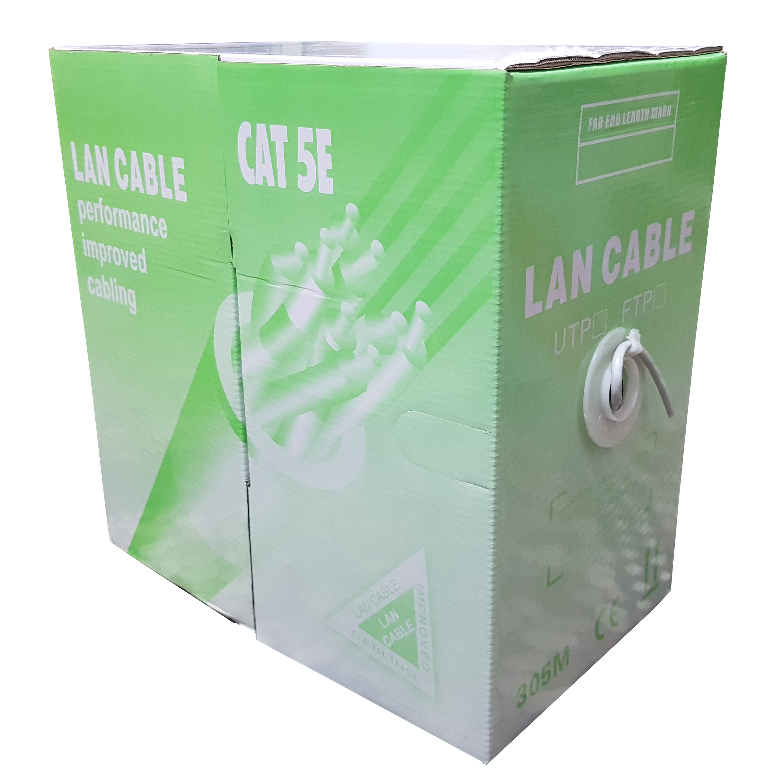 کابل شبکه Cat 5E مدل Lane Cable به طول 305 متر