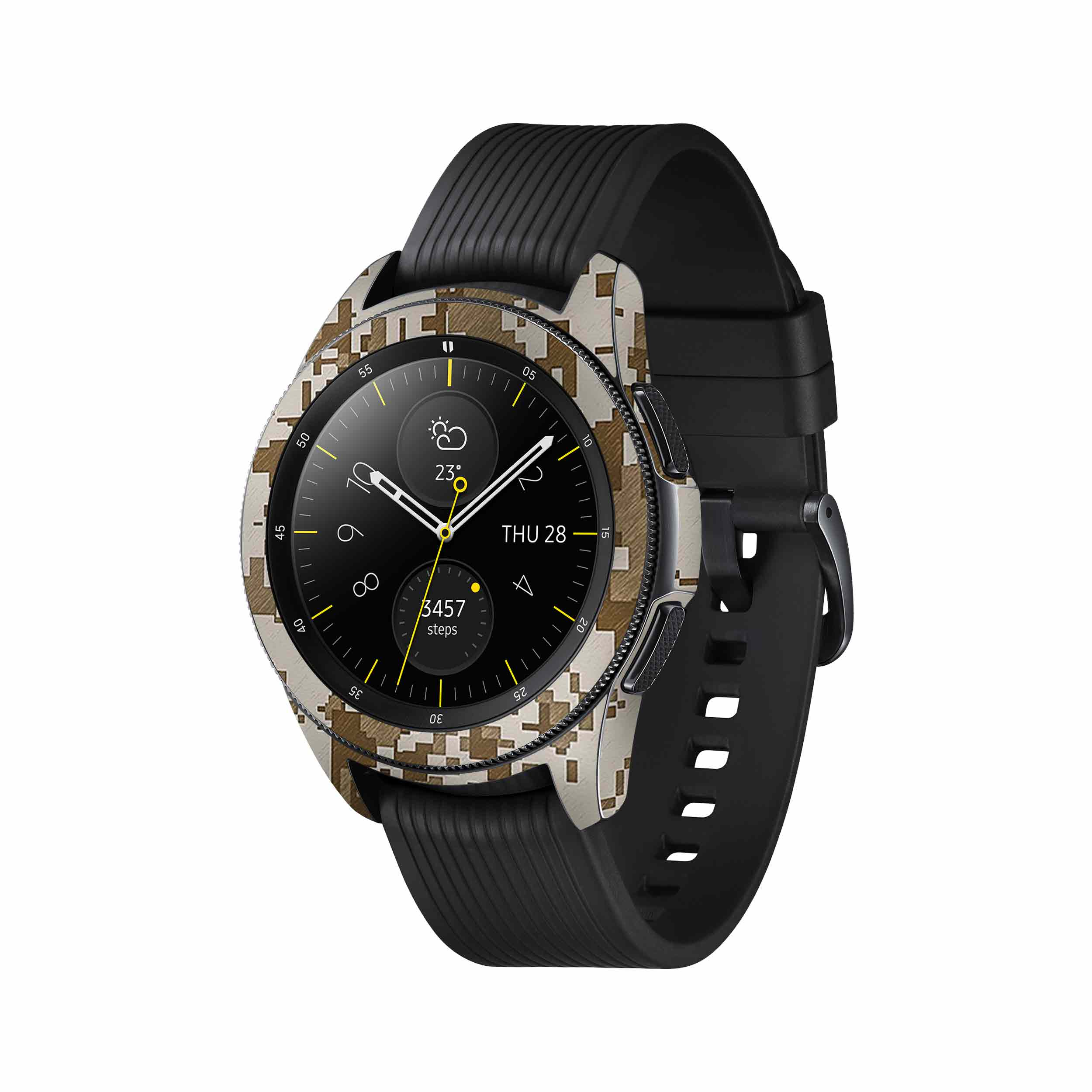 برچسب ماهوت طرح Army-Desert-Pixel مناسب برای ساعت هوشمند سامسونگ Galaxy Watch 42mm