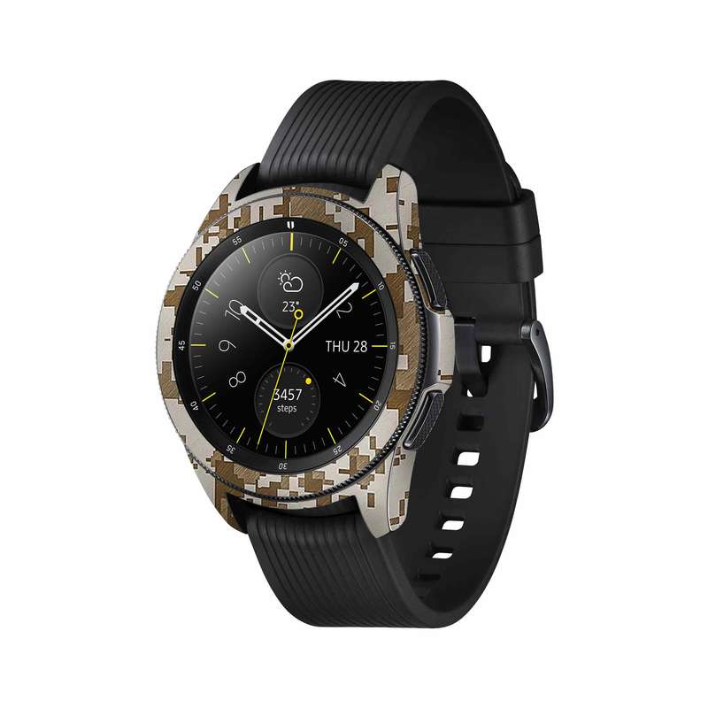 برچسب ماهوت طرح Army-Desert-Pixel مناسب برای ساعت هوشمند سامسونگ Galaxy Watch 42mm