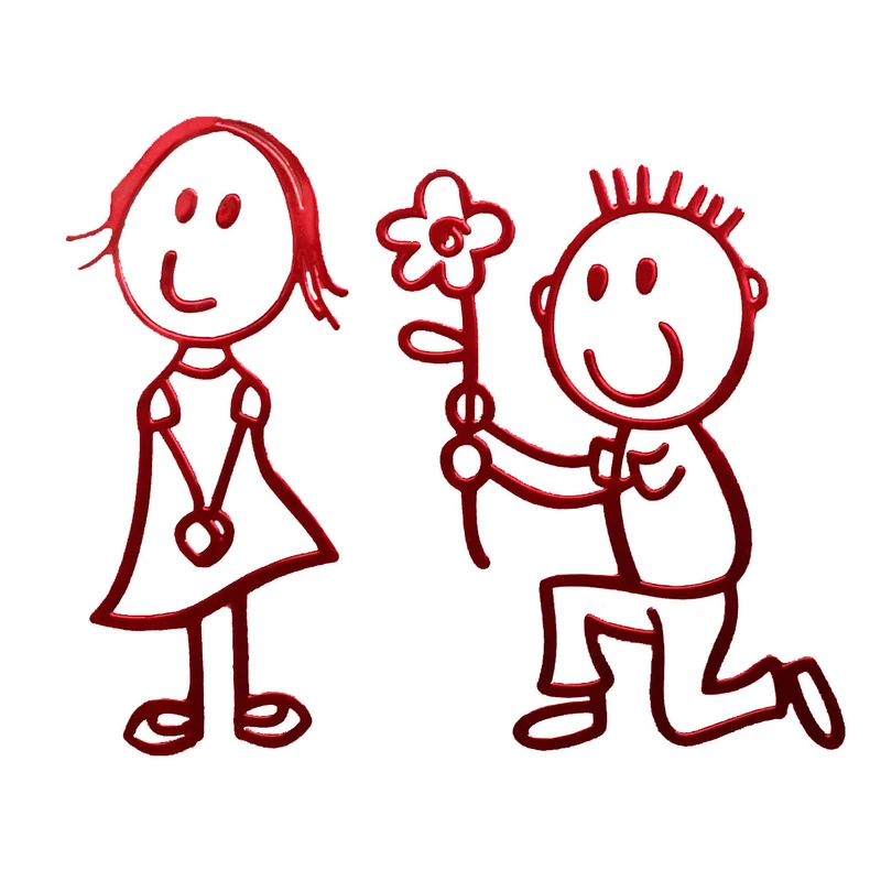 برچسب بدنه خودرو طرح LOVE مدل BR19