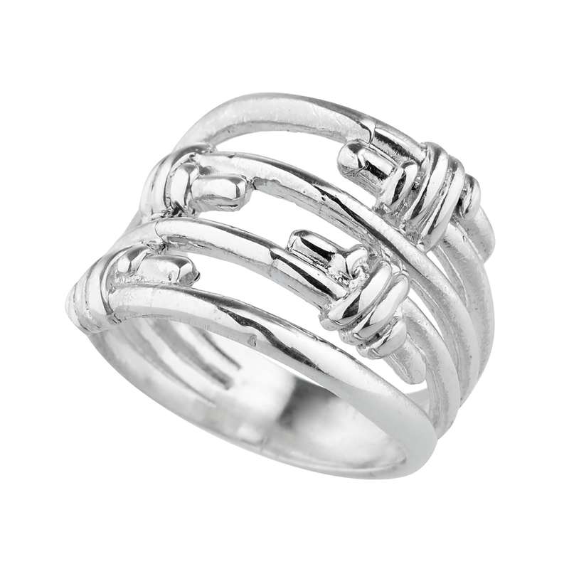 انگشتر نقره زنانه گالری عزیزی مدل 15549