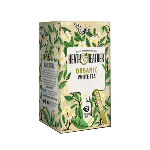 چای سفید هیت و هیتر مدل Organic White Tea مقدار 20 عددی