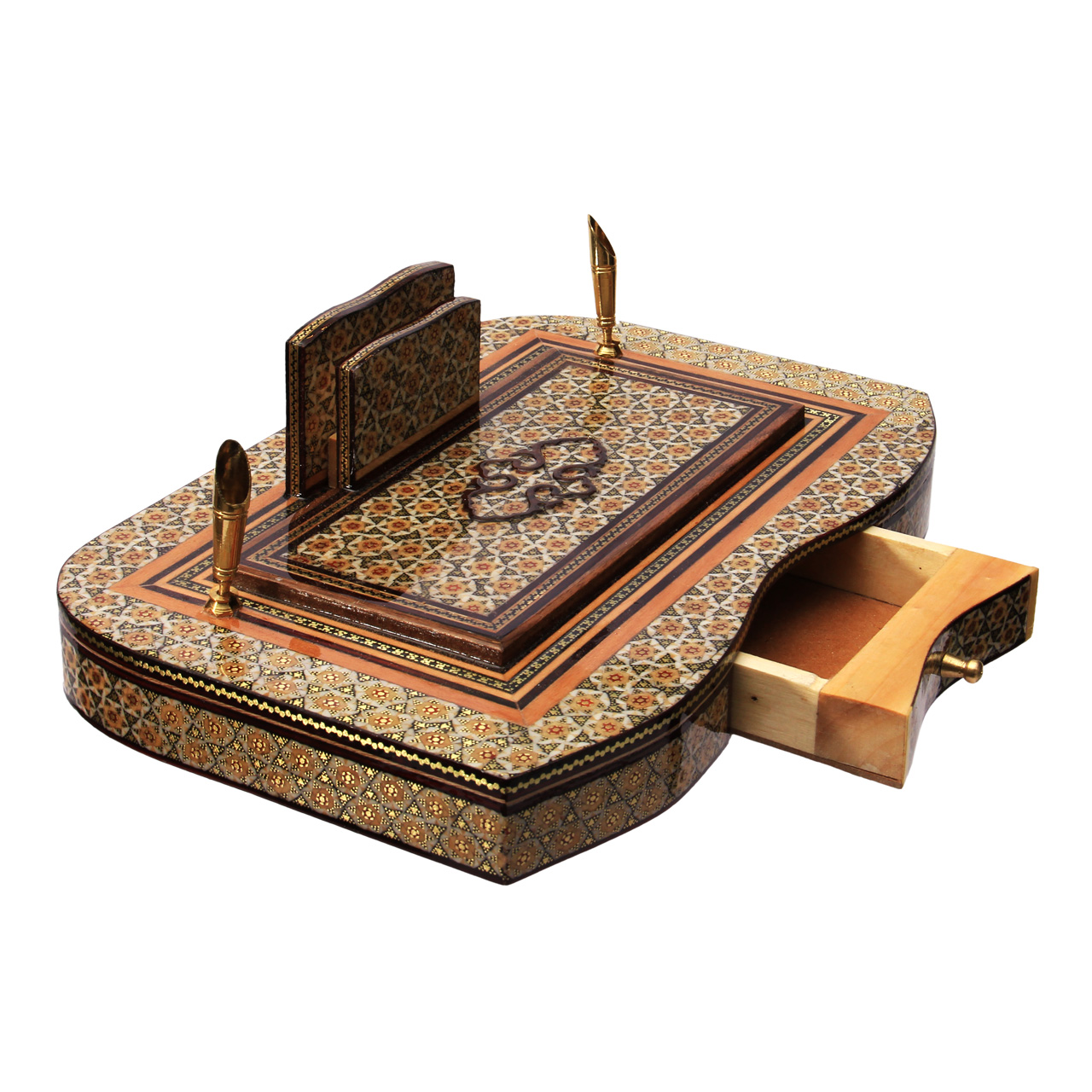 Inlay handicraft pen holder, code 70169