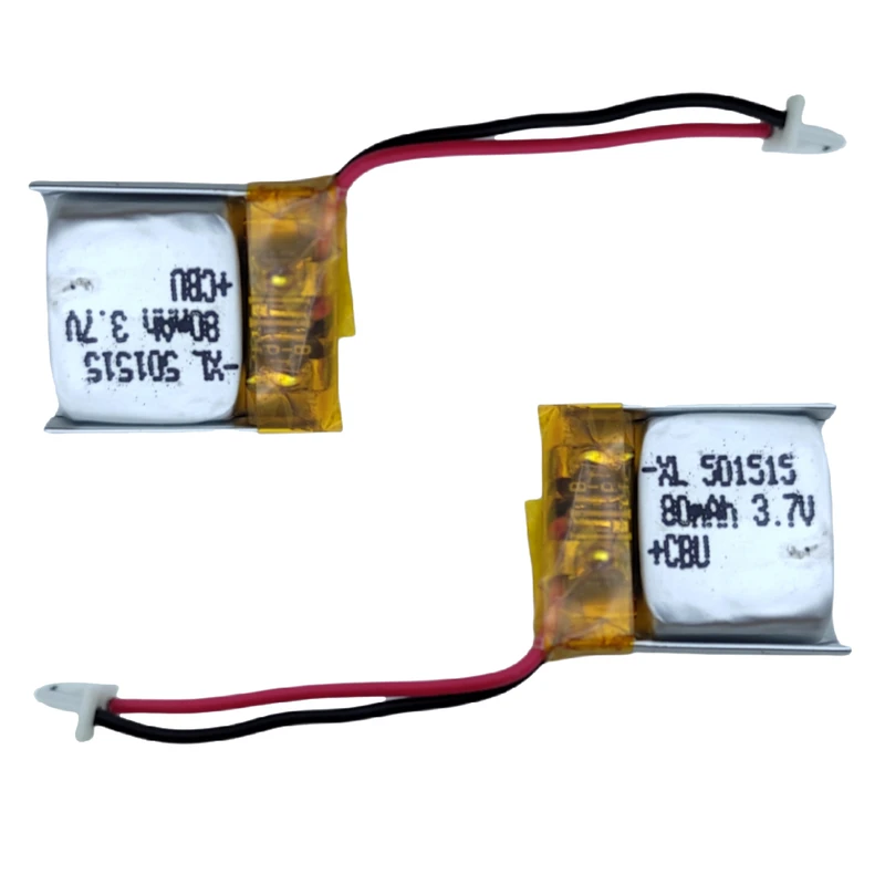 باتری لیتیوم پلیمر مدل XL-50515 ظرفیت 80 میلی آمپر ساعت بسته دو عددی 