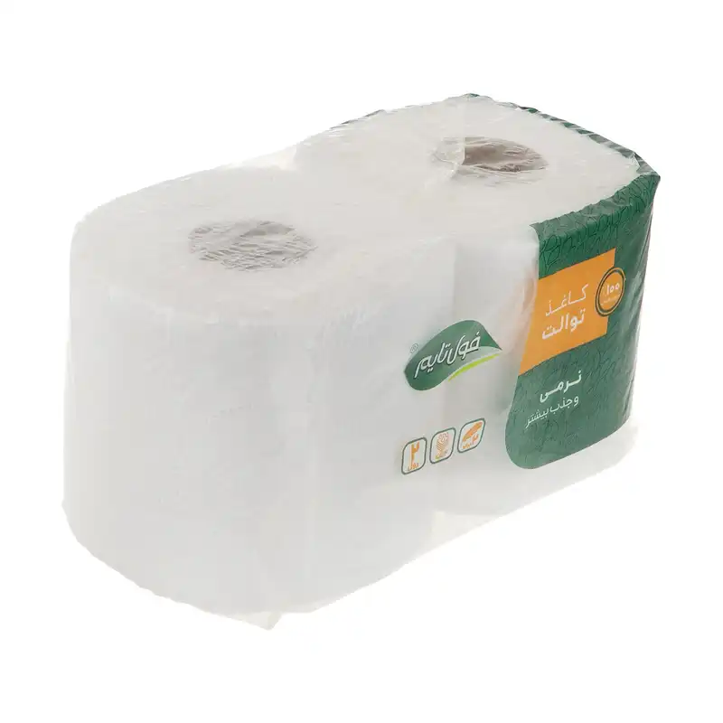 دستمال توالت فول تایم مدل رولی بسته دو عددی