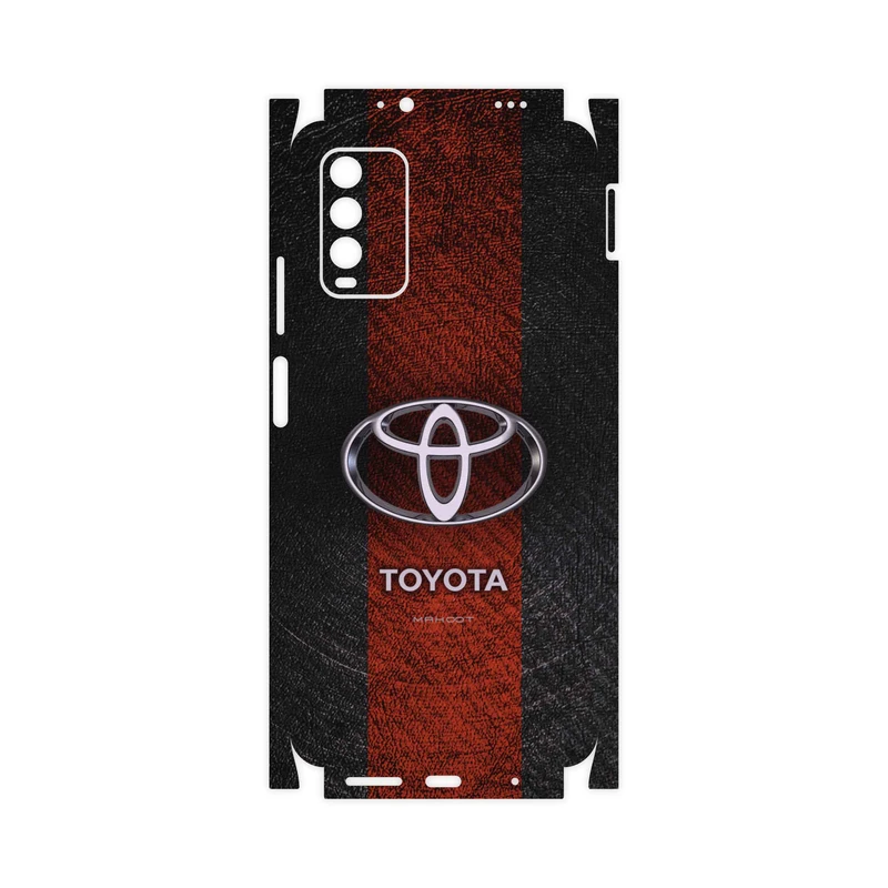 برچسب پوششی ماهوت مدل TOYOTA-Logo-FullSkin مناسب برای گوشی موبایل شیائومی Redmi Note 9 4G